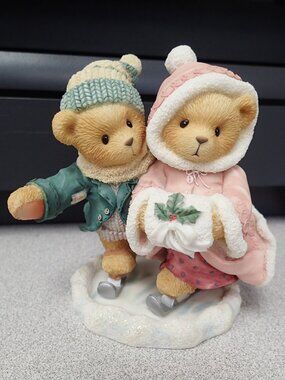 Keith and Deborah "The Holidays Are Twice As Ice" Cherihsed Teddies 1998 Figure